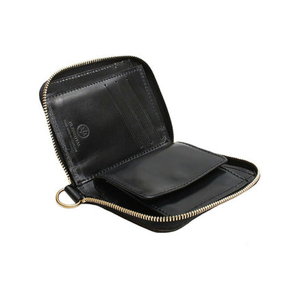 グレンロイヤル GLENROYAL ZIP AROUND SMALL WALLET 二つ折り財布 03-5814-NEWBLACK メンズ レディース NEW BLACK WQ00055140