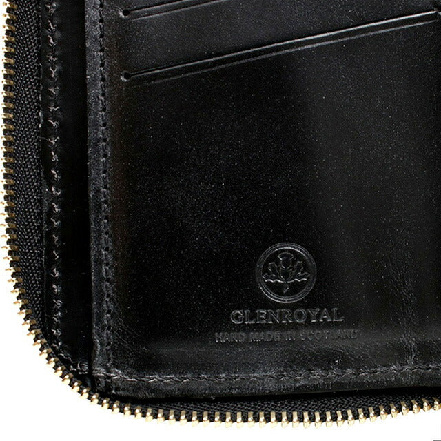 グレンロイヤル GLENROYAL ZIP AROUND SMALL WALLET 二つ折り財布 03-5814-NEWBLACK メンズ レディース NEW BLACK WQ00055140