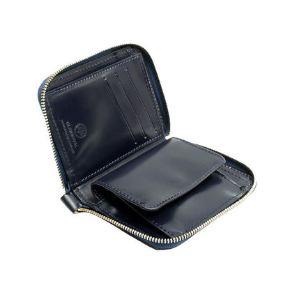 グレンロイヤル GLENROYAL ZIP AROUND SMALL WALLET 二つ折り財布 03-5814-DARKBLUE メンズ レディース DARK BLUE WQ00055142