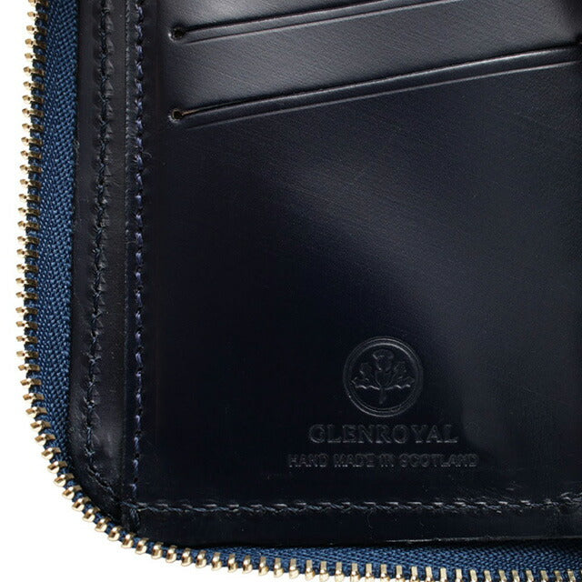グレンロイヤル GLENROYAL ZIP AROUND SMALL WALLET 二つ折り財布 03-5814-DARKBLUE メンズ レディース DARK BLUE WQ00055142