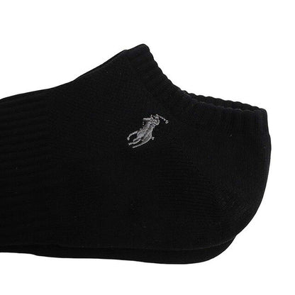 ポロラルフローレン POLO RALPH LAUREN ソックス 827063PK-BLACK メンズ ブラック 3個セット 靴下 WQ00055296