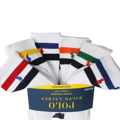 ポロラルフローレン POLO RALPH LAUREN ソックス 821485PKZ3-WHAST メンズ ホワイト 6個セット 靴下 WQ00055297