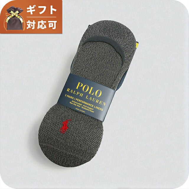 ポロラルフローレン POLO RALPH LAUREN ソックス 8293PK-CHAST メンズ グレー 3個セット 靴下 WQ00055298