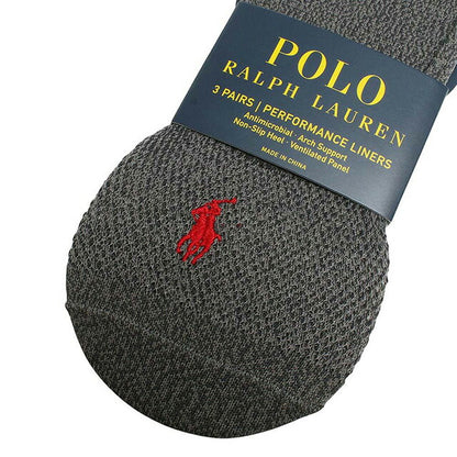 ポロラルフローレン POLO RALPH LAUREN ソックス 8293PK-CHAST メンズ グレー 3個セット 靴下 WQ00055298