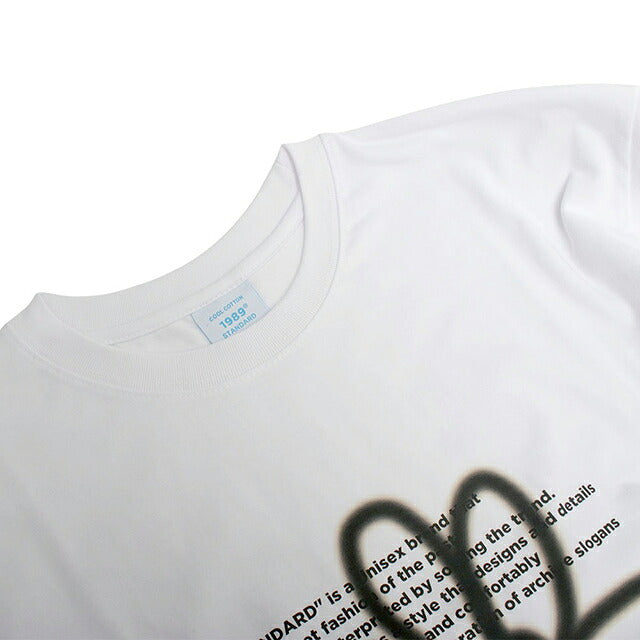 1989スタンダード 1989 STANDARD Tシャツ SISSTD-0034-WHITE-XL ユニセックス ホワイト BW FLOWER Tシャツ Cool Cotton Oversized Fit Tシャツ WQ00055537