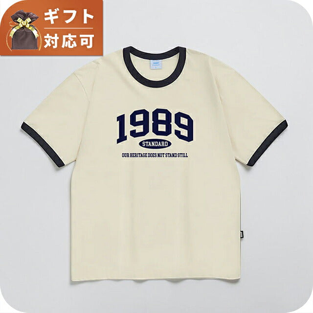 1989スタンダード 1989 STANDARD Tシャツ SRSSTD-0004-IVORY-XL ユニセックス アイボリー OUR 1989 Tシャツ Cool Cotton Ringer Tシャツ WQ00055543