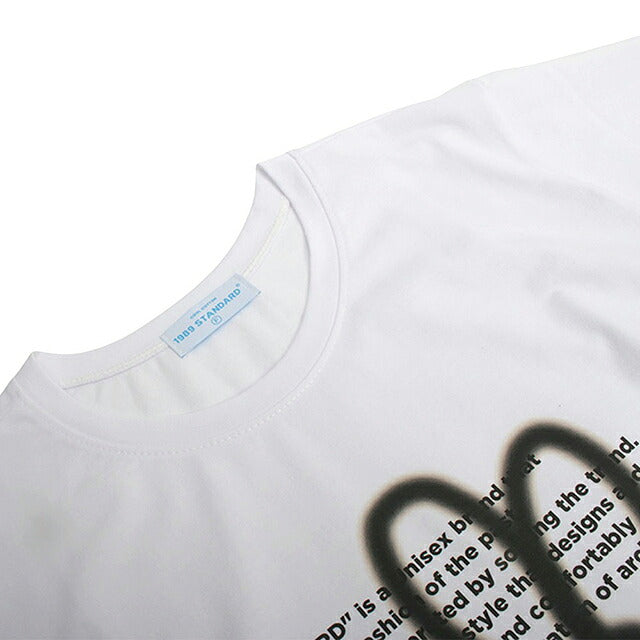1989スタンダード 1989 STANDARD Tシャツ SWSSTD-0034-WHITE レディース ホワイト BW FLOWER Slim fit Tシャツ Women&