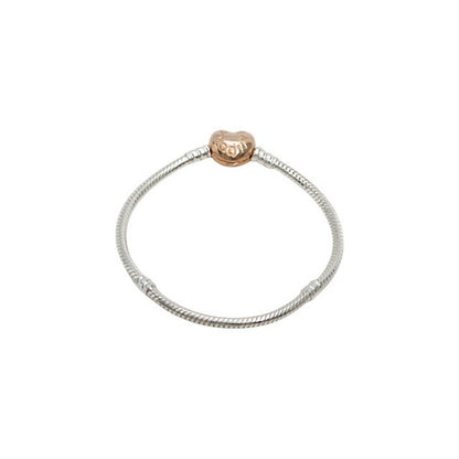 パンドラ PANDORA PANDORA Moments Heart &amp; Snake Chain Bracelet ブレスレット 580719-17 レディース シルバー WQ00055613