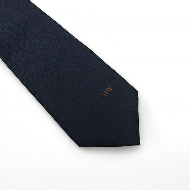 ダニエルウェリントン DANIEL WELLINGTON ネクタイ＆チーフ＆タイバー ３点セット DW02800001 メンズ ネイビー ネクタイ WQ00055701