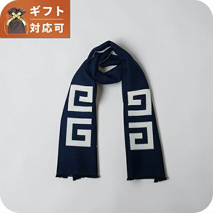 ジバンシー GIVENCHY マフラー GV3518-J6262-002 ユニセックス メンズ レディース ネイビー マフラー WQ00055762