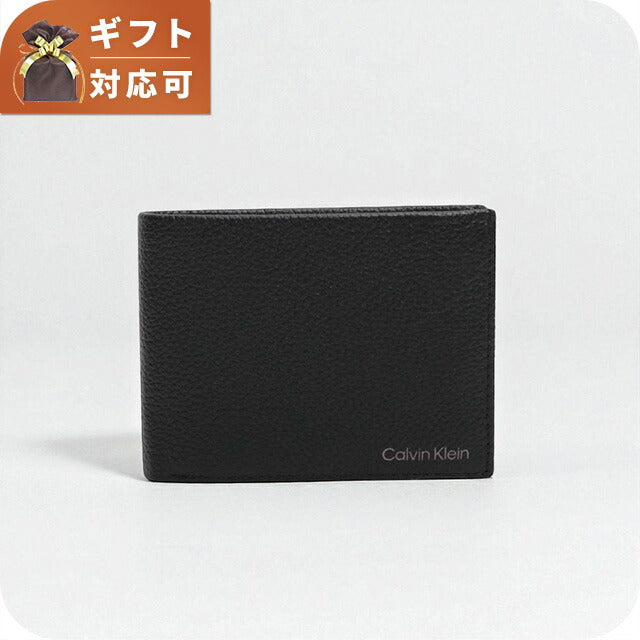 カルバンクライン CALVIN KLEIN 二つ折り財布 K50K507896-BAX メンズ ブラック WQ00055805