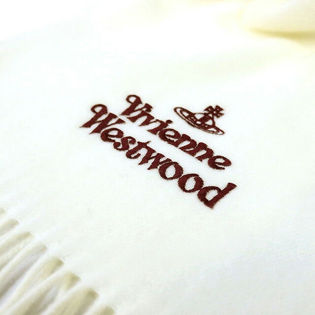 ヴィヴィアンウエストウッド VIVIENNE WESTWOOD マフラー 25-W00Q7-A401 レディース メンズ ホワイト マフラー WQ00055832