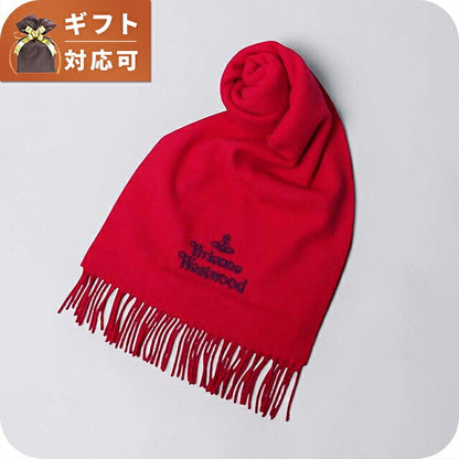 ヴィヴィアンウエストウッド VIVIENNE WESTWOOD マフラー 25-W00Q7-H401 レディース メンズ レッド マフラー WQ00055834
