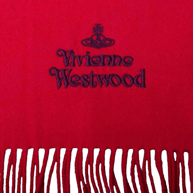 ヴィヴィアンウエストウッド VIVIENNE WESTWOOD マフラー 25-W00Q7-H401 レディース メンズ レッド マフラー WQ00055834