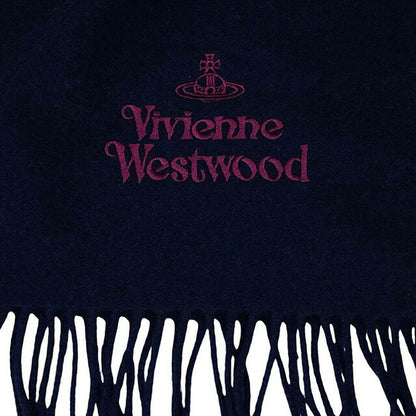ヴィヴィアンウエストウッド VIVIENNE WESTWOOD マフラー 25-W00Q7-K410 レディース メンズ ネイビーブルー マフラー WQ00055836