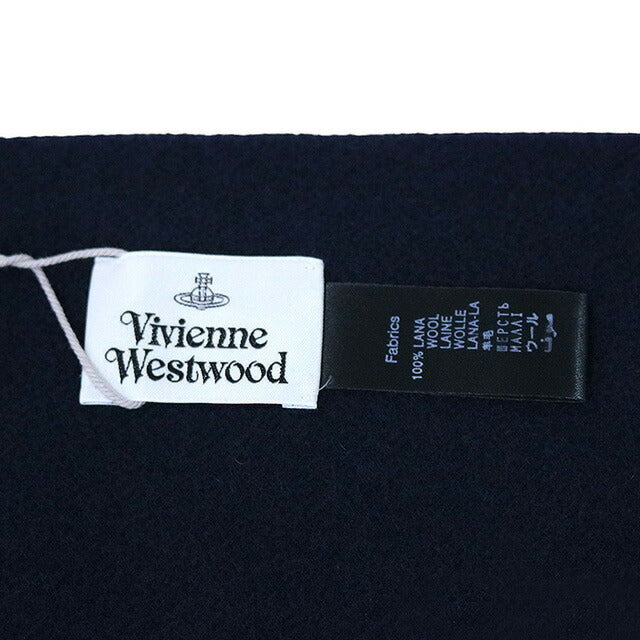 ヴィヴィアンウエストウッド VIVIENNE WESTWOOD マフラー 25-W00Q7-K410 レディース メンズ ネイビーブルー マフラー WQ00055836