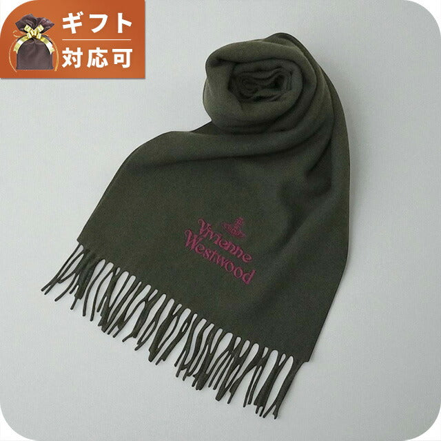 ヴィヴィアンウエストウッド VIVIENNE WESTWOOD マフラー 25-W00Q7-M411 レディース メンズ ダークグリーン マフラー WQ00055837