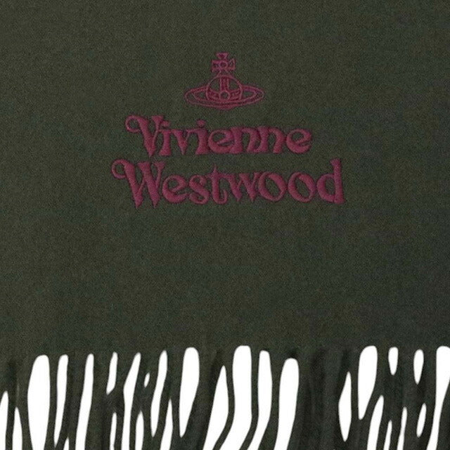 ヴィヴィアンウエストウッド VIVIENNE WESTWOOD マフラー 25-W00Q7-M411 レディース メンズ ダークグリーン マフラー WQ00055837
