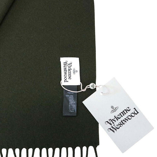ヴィヴィアンウエストウッド VIVIENNE WESTWOOD マフラー 25-W00Q7-M411 レディース メンズ ダークグリーン マフラー WQ00055837