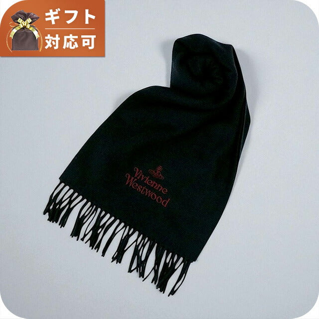 ヴィヴィアンウエストウッド VIVIENNE WESTWOOD マフラー 25-W00Q7-N401 レディース メンズ ブラック マフラー WQ00055838