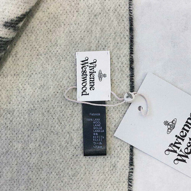 ヴィヴィアンウエストウッド VIVIENNE WESTWOOD マフラー 25-W00ZH-N402 レディース メンズ ビッグオーブロゴ ブラック マフラー WQ00055845
