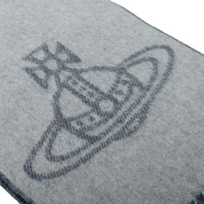 ヴィヴィアンウエストウッド VIVIENNE WESTWOOD マフラー 25-W00ZH-P407 レディース メンズ ビッグオーブロゴ ミネラルグレー WQ00055846