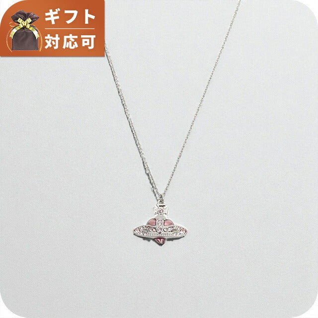 ヴィヴィアンウエストウッド VIVIENNE WESTWOOD DIAMANTE HEART ネックレス 630203BM-02P686 レディース シルバー ライトピンク WQ00056076