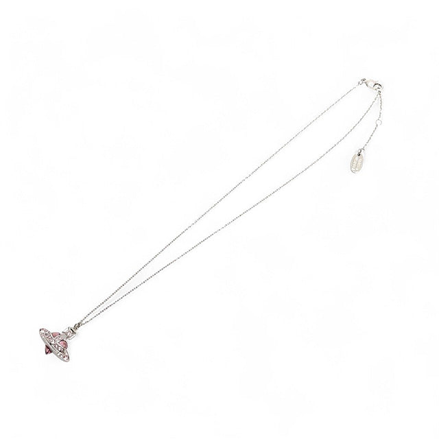 ヴィヴィアンウエストウッド VIVIENNE WESTWOOD DIAMANTE HEART ネックレス 630203BM-02P686 レディース シルバー ライトピンク WQ00056076
