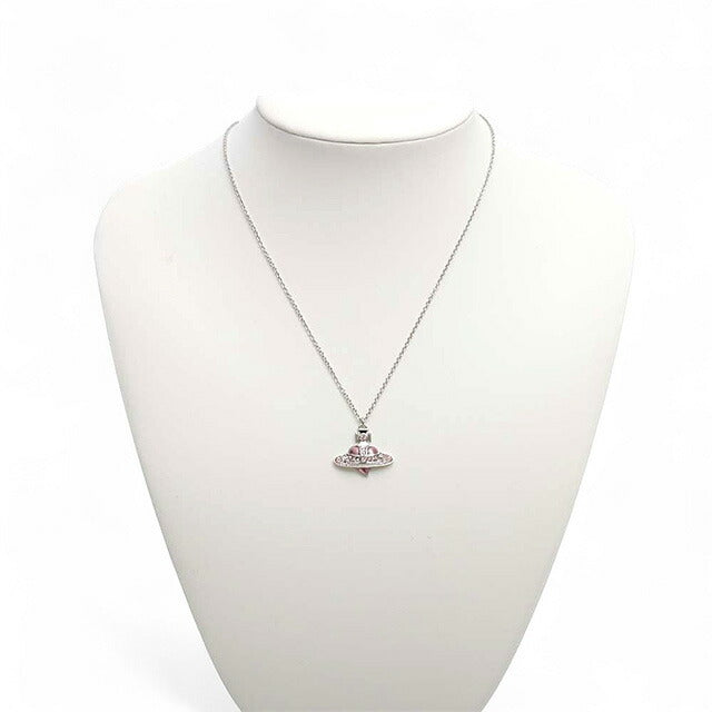 ヴィヴィアンウエストウッド VIVIENNE WESTWOOD DIAMANTE HEART ネックレス 630203BM-02P686 レディース シルバー ライトピンク WQ00056076
