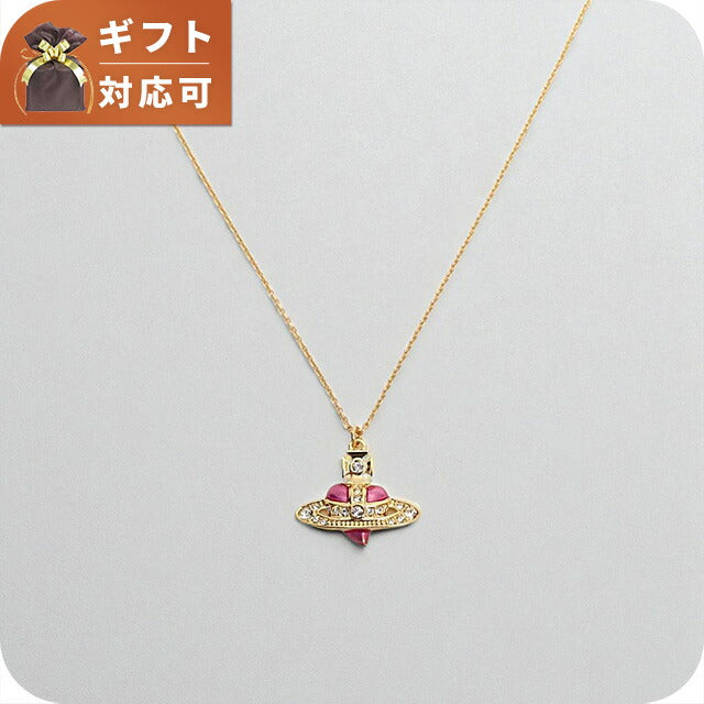 ヴィヴィアンウエストウッド VIVIENNE WESTWOOD DIAMANTE HEART ネックレス 630203BM-02R927 レディース ゴールド ピンク WQ00056077