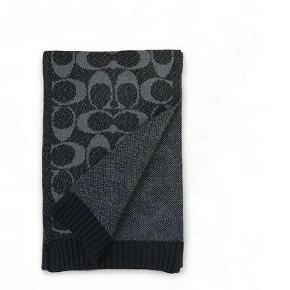Coach COACH JUMBO SIGNATURE C SCARF Muffler COWC540471-001 Unisex Muffler WQ00056541