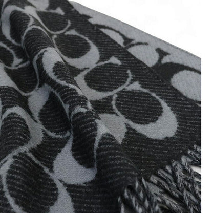 Coach COACH JUMBO SIGNATURE C SCARF Muffler COWC540471-001 Unisex Muffler WQ00056541