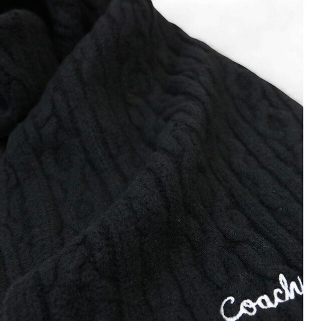 Coach COACH EMBROIDRED CABLE KNIT MUFFLER Muffler CCL89-BLK Unisex Muffler WQ00056542