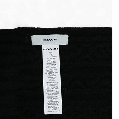 Coach COACH EMBROIDRED CABLE KNIT MUFFLER Muffler CCL89-BLK Unisex Muffler WQ00056542