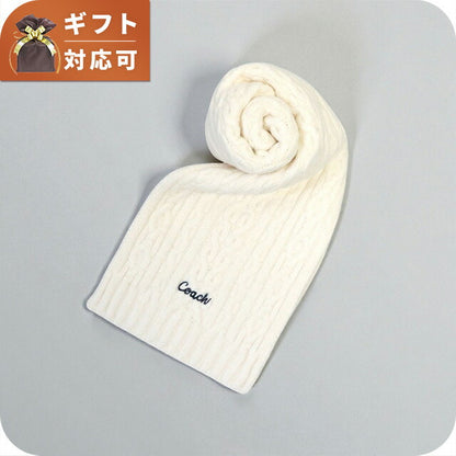Coach COACH EMBROIDRED CABLE KNIT MUFFLER Muffler CCL89-CHK Unisex Muffler WQ00056543