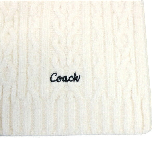 Coach COACH EMBROIDRED CABLE KNIT MUFFLER Muffler CCL89-CHK Unisex Muffler WQ00056543