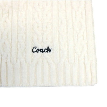 Coach COACH EMBROIDRED CABLE KNIT MUFFLER Muffler CCL89-CHK Unisex Muffler WQ00056543