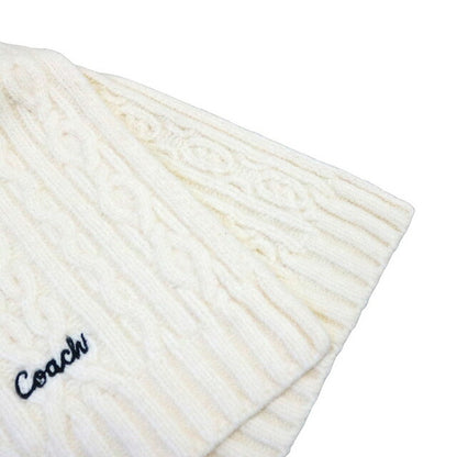 Coach COACH EMBROIDRED CABLE KNIT MUFFLER Muffler CCL89-CHK Unisex Muffler WQ00056543