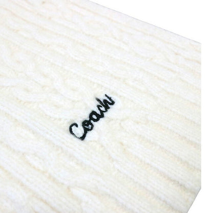 Coach COACH EMBROIDRED CABLE KNIT MUFFLER Muffler CCL89-CHK Unisex Muffler WQ00056543