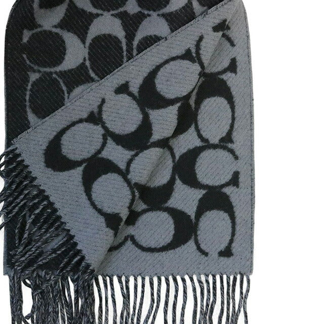 Coach COACH TWILL SIGNATURE C MUFFLER Muffler COWC540671-001 Unisex Muffler WQ00056545