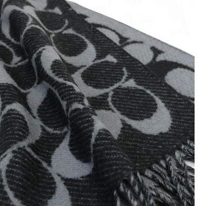 Coach COACH TWILL SIGNATURE C MUFFLER Muffler COWC540671-001 Unisex Muffler WQ00056545