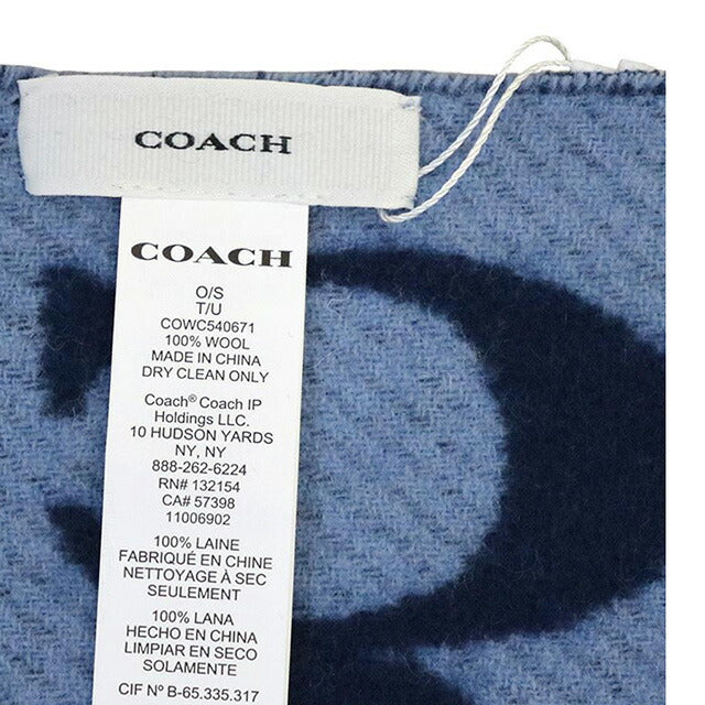 コーチ COACH TWILL SIGNATURE C MUFFLER マフラー COWC540671-415 ユニセックス マフラー WQ00056546