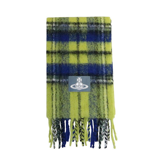 新品未使用　ヴィヴィアンウエストウッド チェックマフラー 緑 ユニセックス ヴィヴィアンウエストウッド VIVIENNE WESTWOOD CHUNKY TARTAN