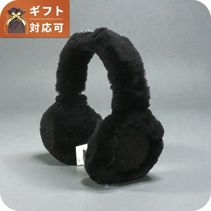 アグ UGG Sheepskin Wireless Earmuff Bluetooth搭載 ワイヤレスヘッドホン イヤーマフ 耳当て 103267-BLK レディース ブラック イヤーマフ WQ00056842
