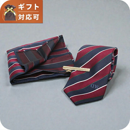 ダニエルウェリントン DANIEL WELLINGTON ネクタイ＆チーフ＆タイバー ３点セット DW02800009 メンズ ネクタイ WQ00057040