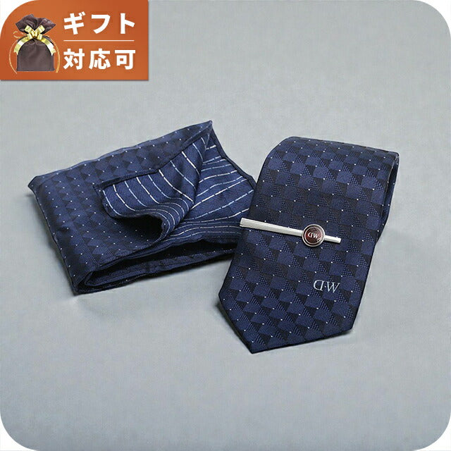 Daniel Wellington DANIEL WELLINGTON Necktie &amp; Chief &amp; Tie Bar 3-piece set DW02800018 Men&