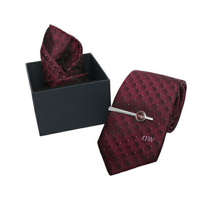 ダニエルウェリントン DANIEL WELLINGTON ネクタイ＆チーフ＆タイバー ３点セット DW02800019 メンズ ネクタイ WQ00057044