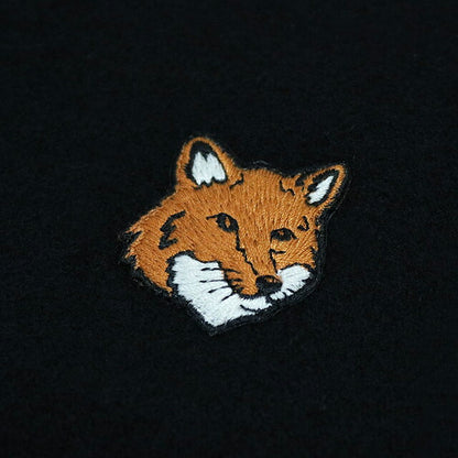 メゾンキツネ MAISON KITSUNE FOX HEAD SCARF マフラー ストール PM06201WB0044-P199 BLACK ユニセックス マフラー WQ00057135