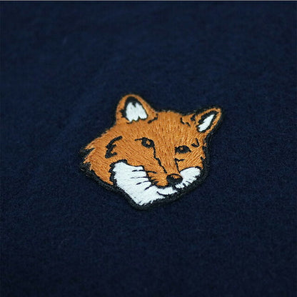 メゾンキツネ MAISON KITSUNE FOX HEAD SCARF マフラー ストール PM06201WB0044-0413 CLASSIC NAVY ユニセックス マフラー WQ00057136