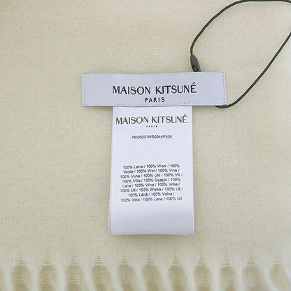 メゾンキツネ MAISON KITSUNE FOX HEAD SCARF マフラー ストール PM06201WB0044-P205 PAPER ユニセックス マフラー WQ00057137